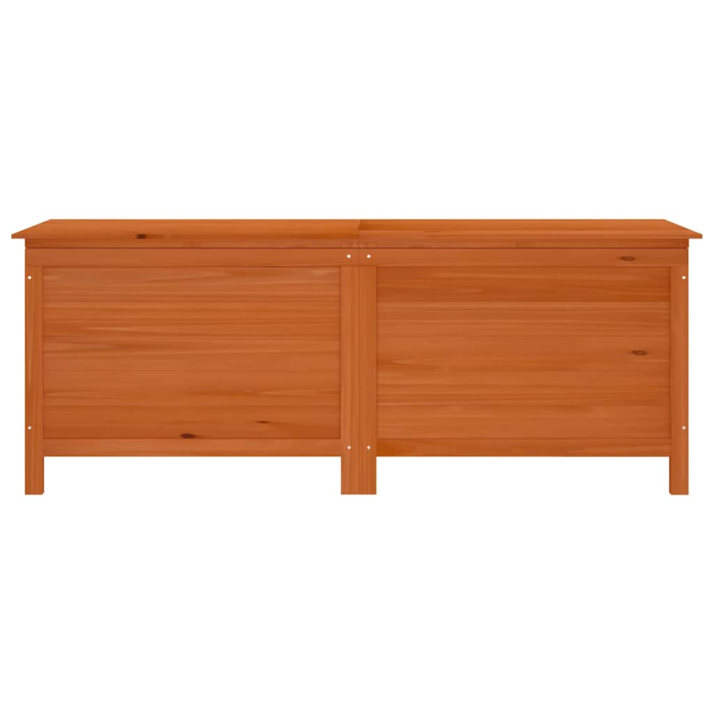 Caixa arrumação para jardim 150x50x56,5cm abeto maciço castanho