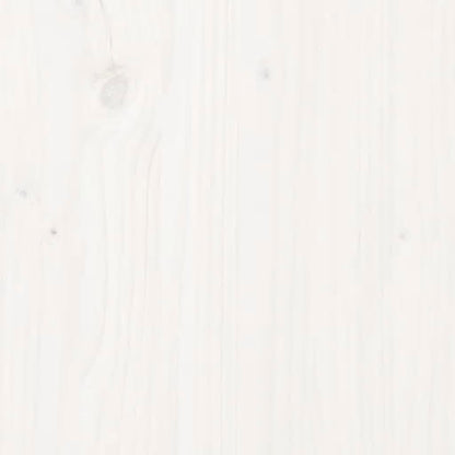 Caixa de arrumação jardim 76x42,5x54 cm pinho maciço branco