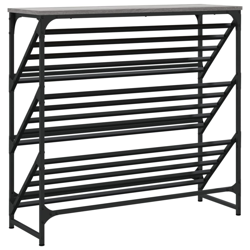 Sapateira 90x30x85 cm derivados de madeira cinzento sonoma