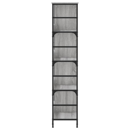 Estante 78,5x33x153 cm derivados de madeira cinzento sonoma