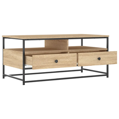 Mesa de centro 100x51x45 cm derivados madeira carvalho sonoma