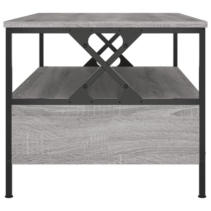 Mesa de centro 100x51x45cm derivados de madeira cinzento sonoma