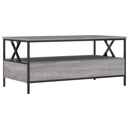 Mesa de centro 100x51x45cm derivados de madeira cinzento sonoma