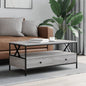 Mesa de centro 100x51x45cm derivados de madeira cinzento sonoma