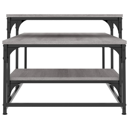 Mesa de centro 102x60x45 cm derivados madeira cinzento sonoma