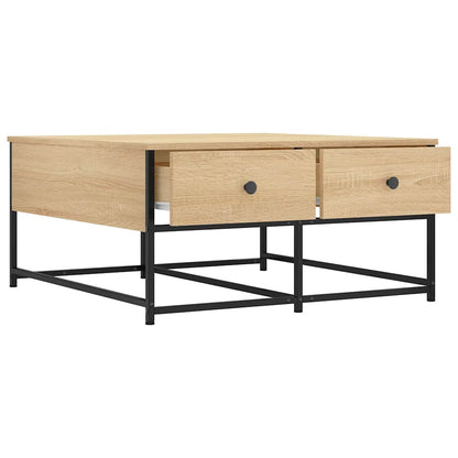 Mesa de centro 80x80x40 derivados de madeira carvalho sonoma