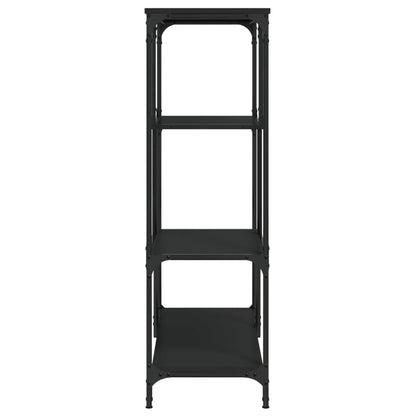 Estante 81x36x115 cm derivados de madeira e aço preto