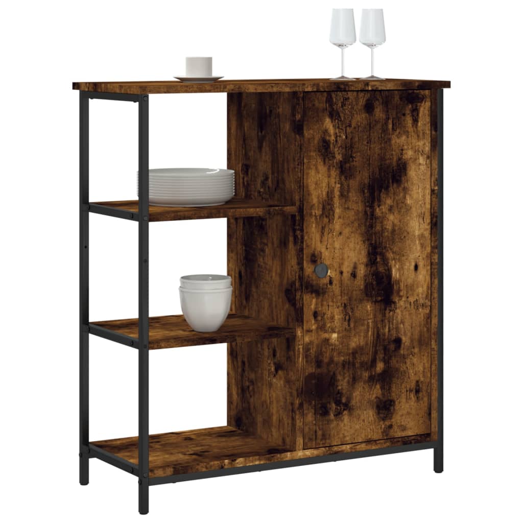 Aparador 70x30x80 cm derivados de madeira cor carvalho fumado