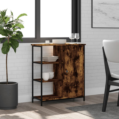 Aparador 70x30x80 cm derivados de madeira cor carvalho fumado