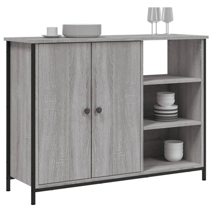 Aparador 100x33x75 cm derivados de madeira cinzento sonoma