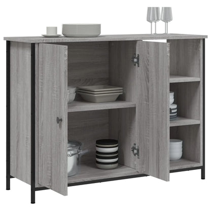 Aparador 100x33x75 cm derivados de madeira cinzento sonoma