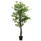 Figueira artificial 378 folhas 80 cm verde