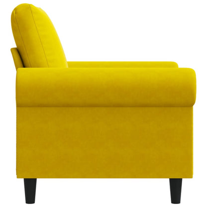 Poltrona veludo amarelo