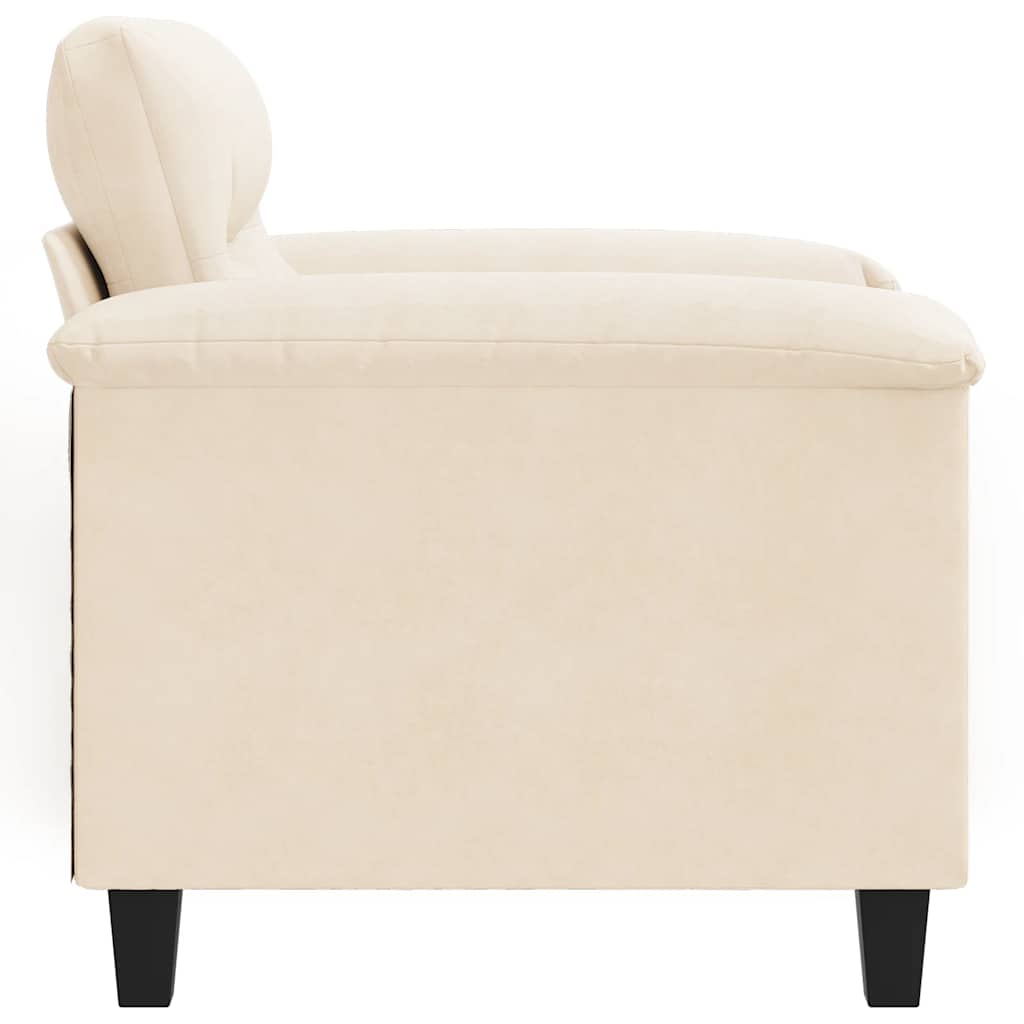 Poltrona tecido de microfibra bege