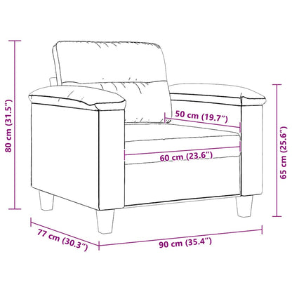 Poltrona tecido de microfibra bege