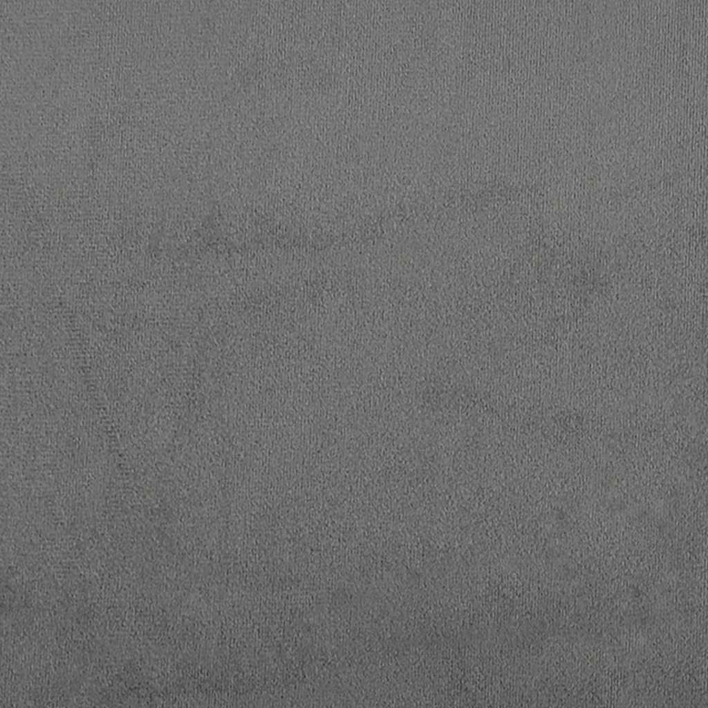 Sofá de 2 lugares 120 cm tecido de microfibra cinzento-escuro