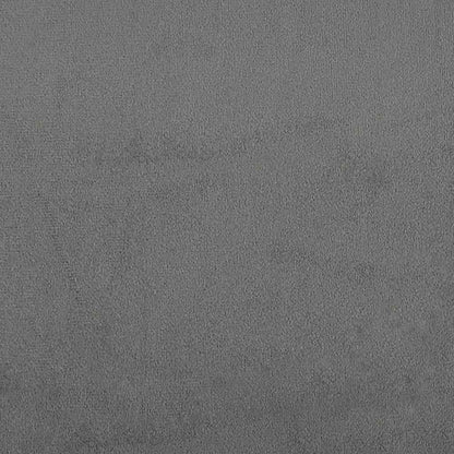 Sofá de 2 lugares 120 cm tecido de microfibra cinzento-escuro