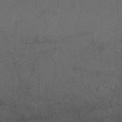 Sofá de 3 lugares 180 cm tecido de microfibra cinzento-escuro