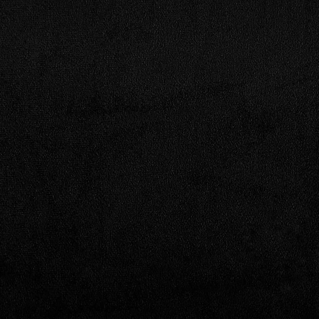 Sofá de 3 lugares 180 cm tecido de microfibra preto