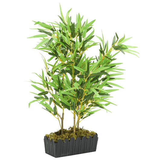 Árvore de bambu artificial 500 folhas 80 cm verde