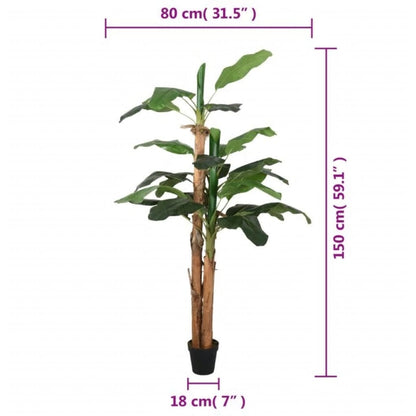 Bananeira artificial 18 folhas 150 cm verde