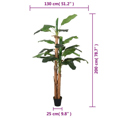 Bananeira artificial 22 folhas 200 cm verde