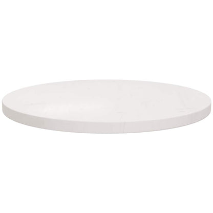 Tampo de mesa redondo Ø50x3 cm madeira de pinho maciça branco