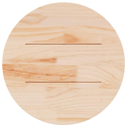 Tampo de mesa redondo Ø50x3 cm madeira de pinho maciça branco