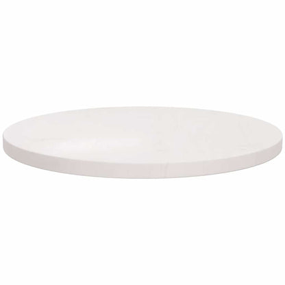 Tampo de mesa redondo Ø60x3 cm madeira de pinho maciça branco