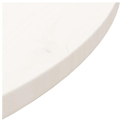 Tampo de mesa redondo Ø70x3 cm madeira de pinho maciça branco