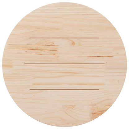 Tampo de mesa redondo Ø90x3 cm madeira de pinho maciça branco