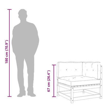 Poltrona tecido castanho