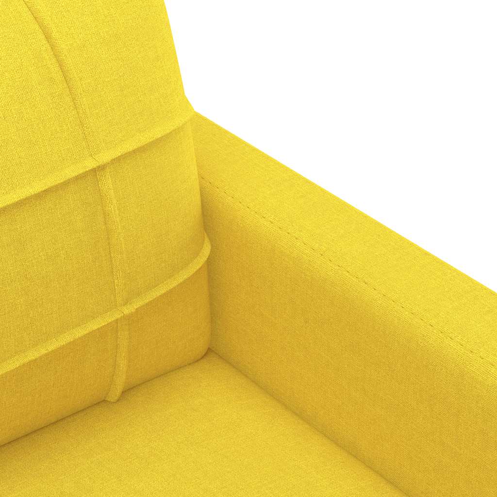 Poltrona tecido amarelo-claro