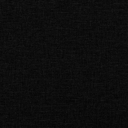 Sofá de 2 lugares tecido 140 cm preto