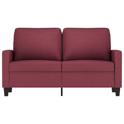 Sofá de 2 lugares tecido 120 cm vermelho tinto