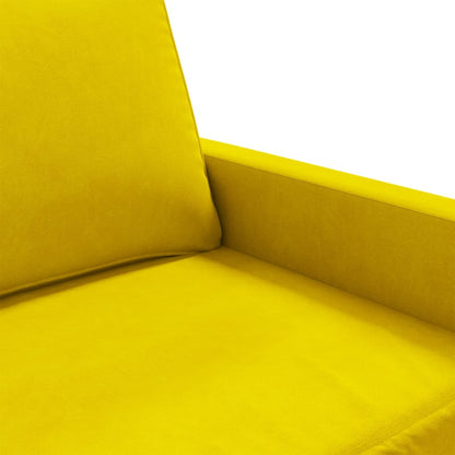 Poltrona veludo amarelo
