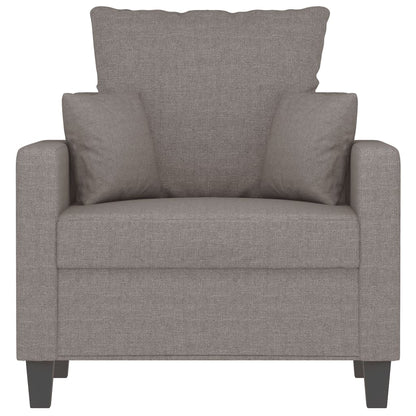 Poltrona tecido cinzento-acastanhado