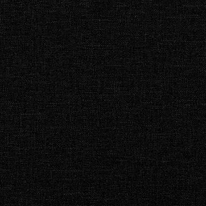 Sofá de 2 lugares tecido 120 cm preto