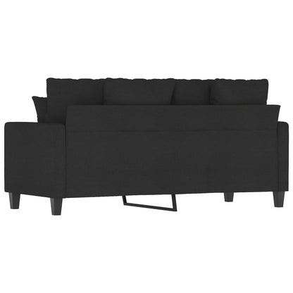 Sofá de 2 lugares tecido 140 cm preto