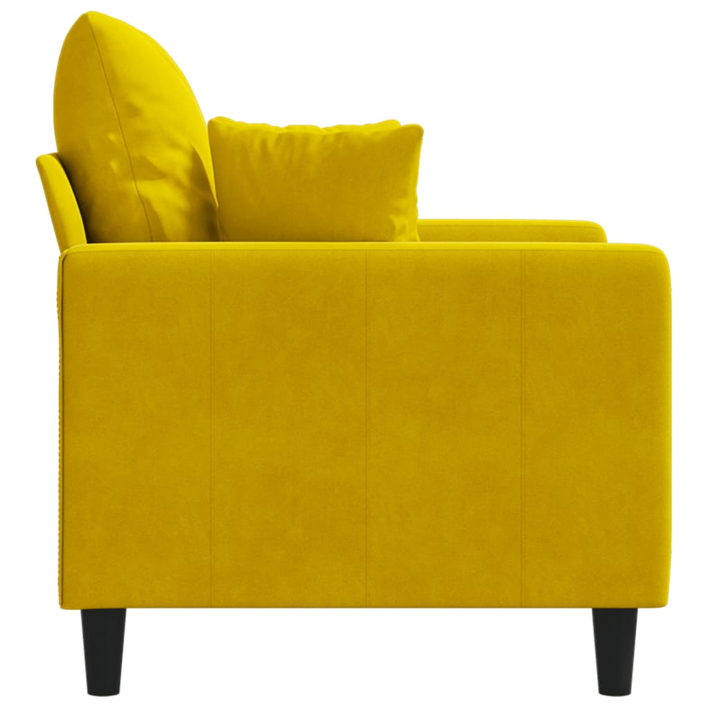 Poltrona veludo amarelo