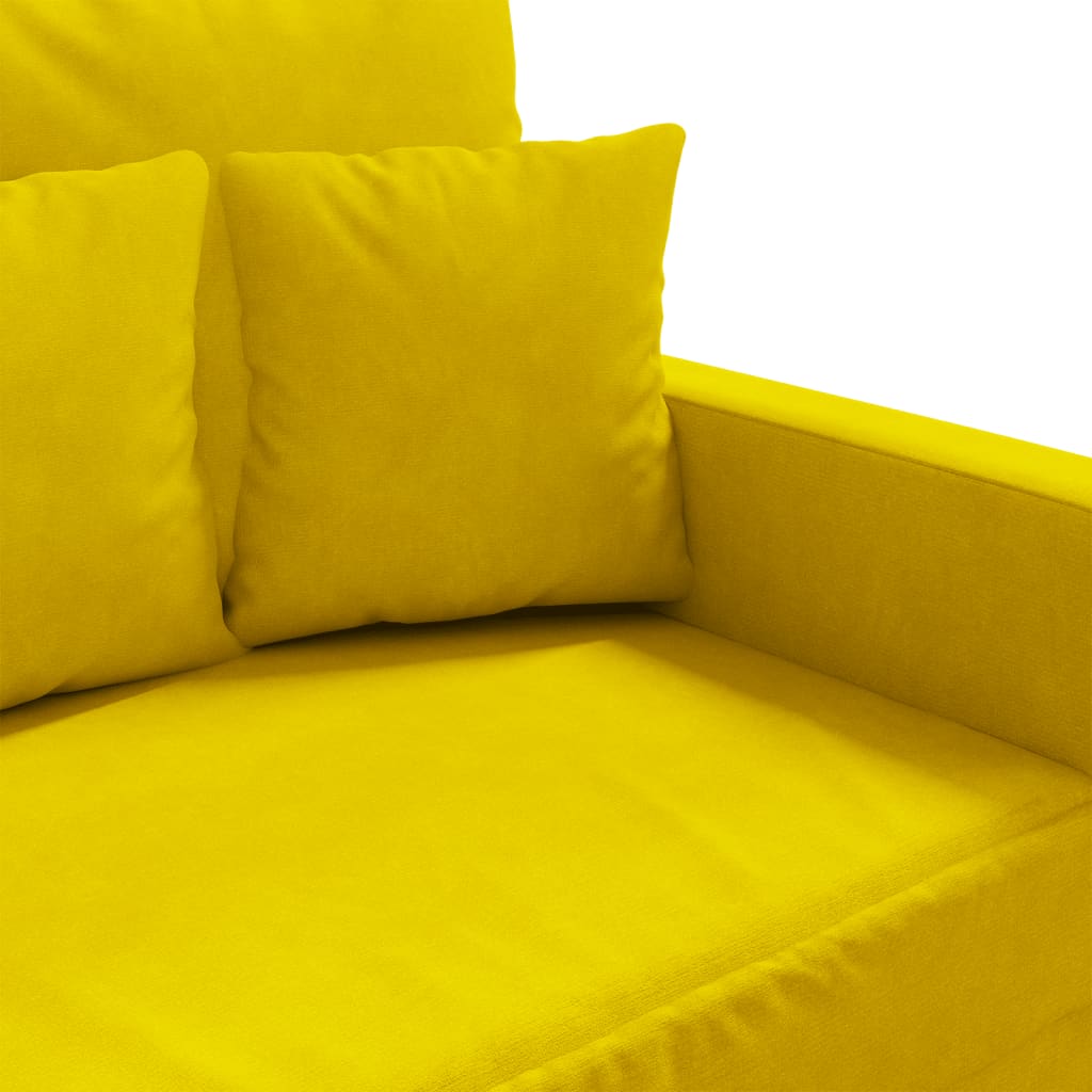 Poltrona veludo amarelo