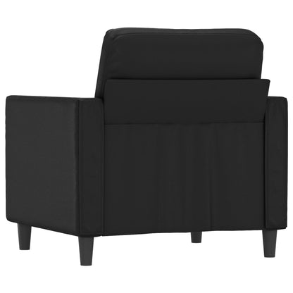 Poltrona couro artificial preto