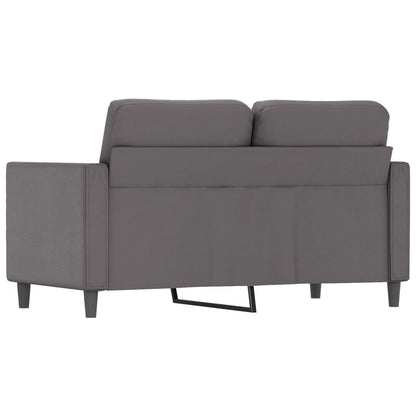 Sofá de 2 lugares 120 cm couro artificial cinza