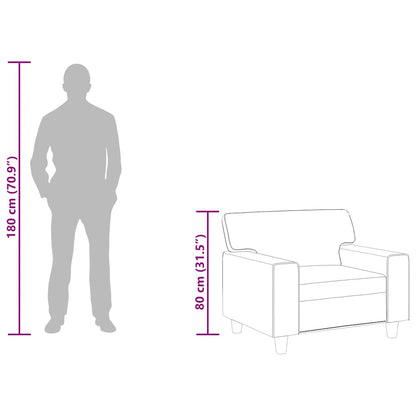 Poltrona couro artificial preto