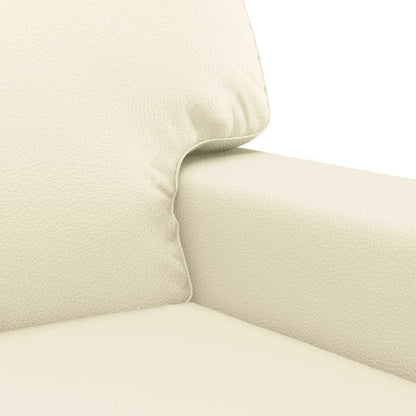 Poltrona couro artificial creme