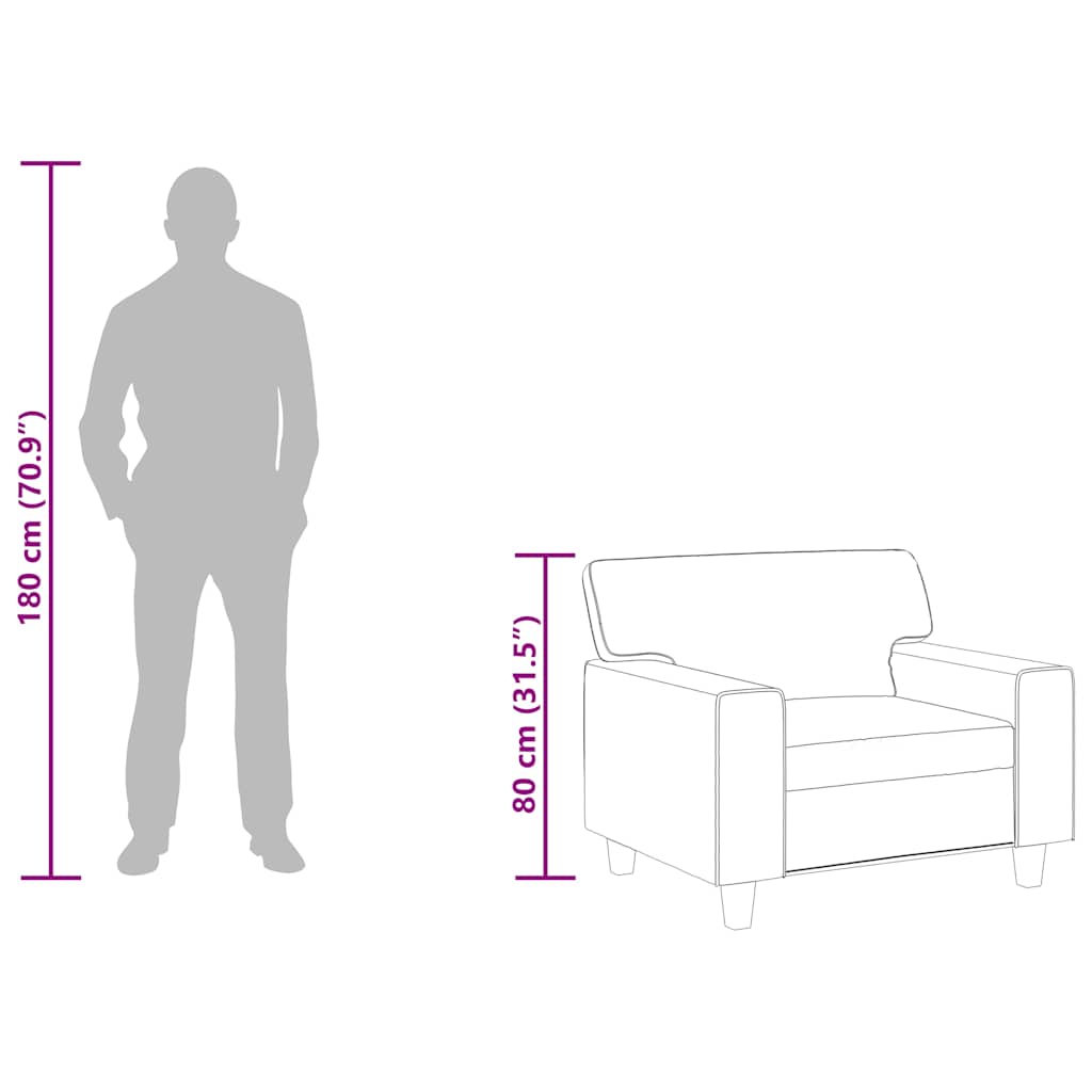 Poltrona couro artificial vermelho tinto