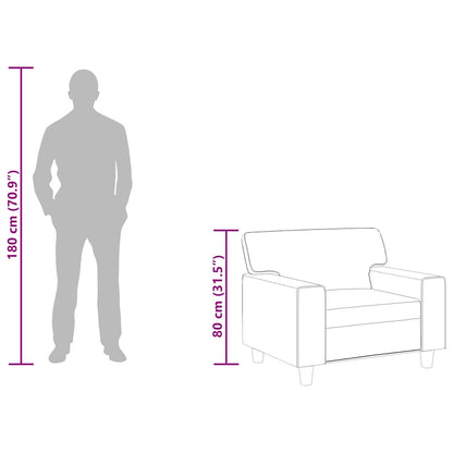 Poltrona couro artificial vermelho tinto