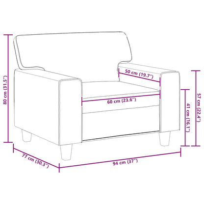 Poltrona couro artificial cappuccino