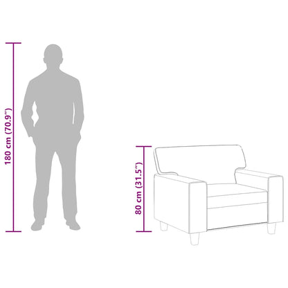 Poltrona couro artificial cappuccino