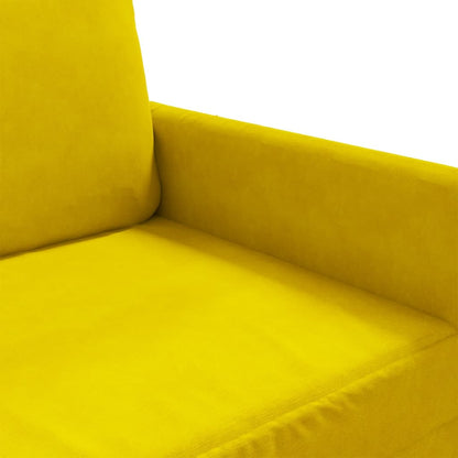 Poltrona veludo amarelo